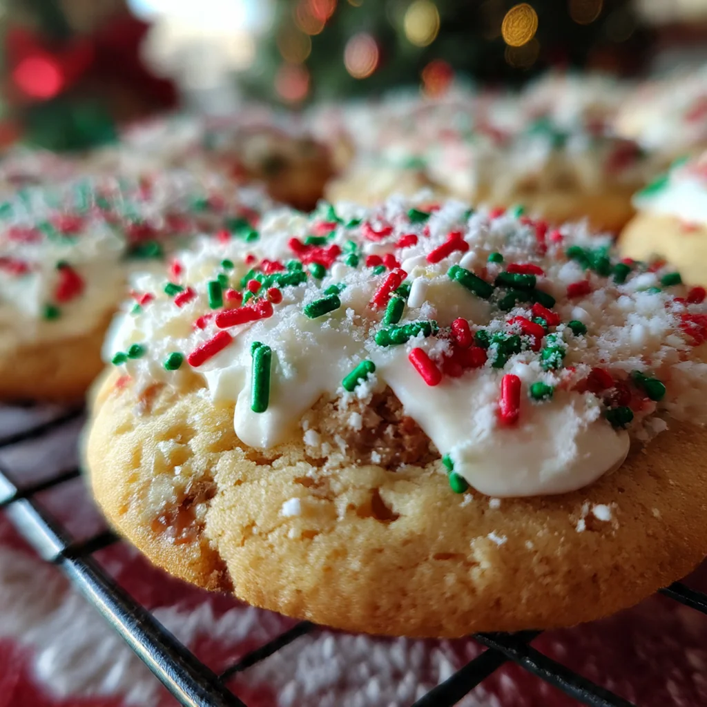 A close-up of a gingerbread man cookie with intricate white icing details on a wooden surface.
