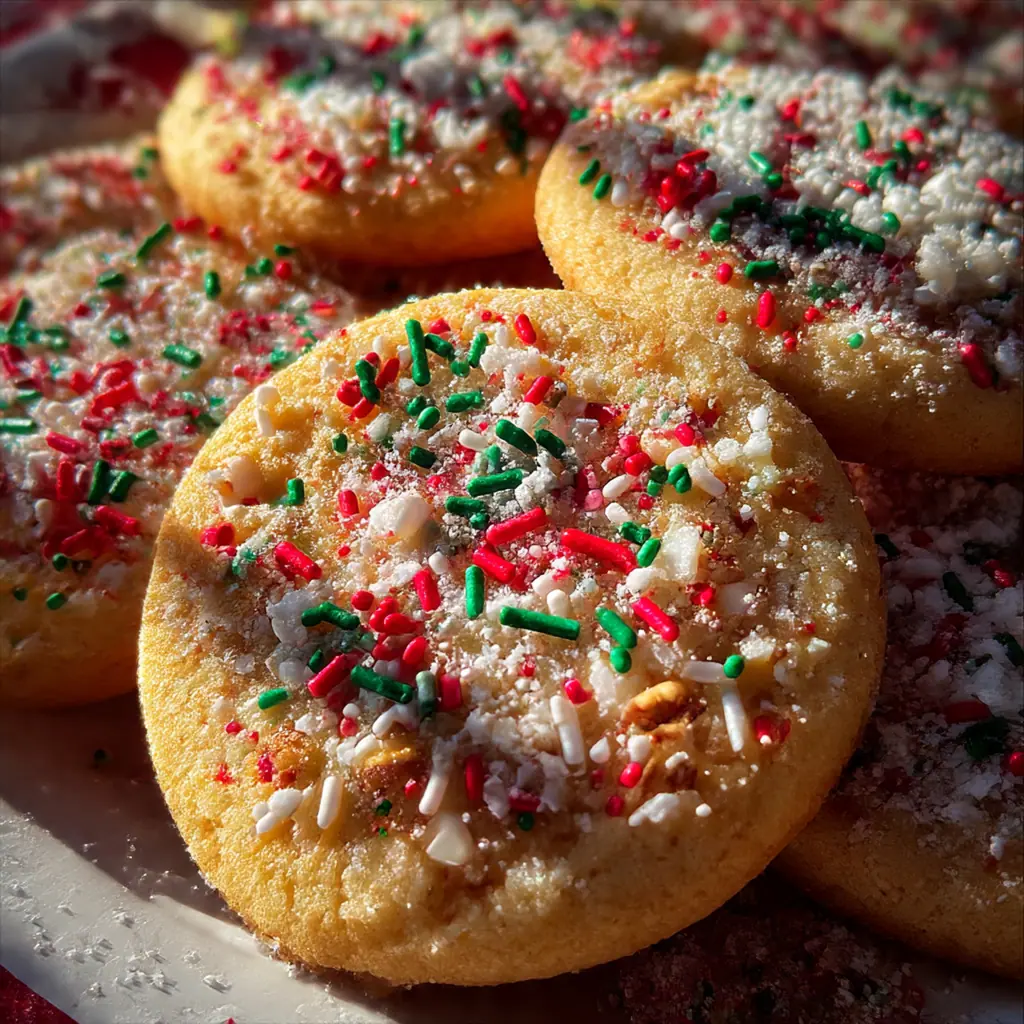 A close-up of a single snowflake cookie with intricate white royal icing details.